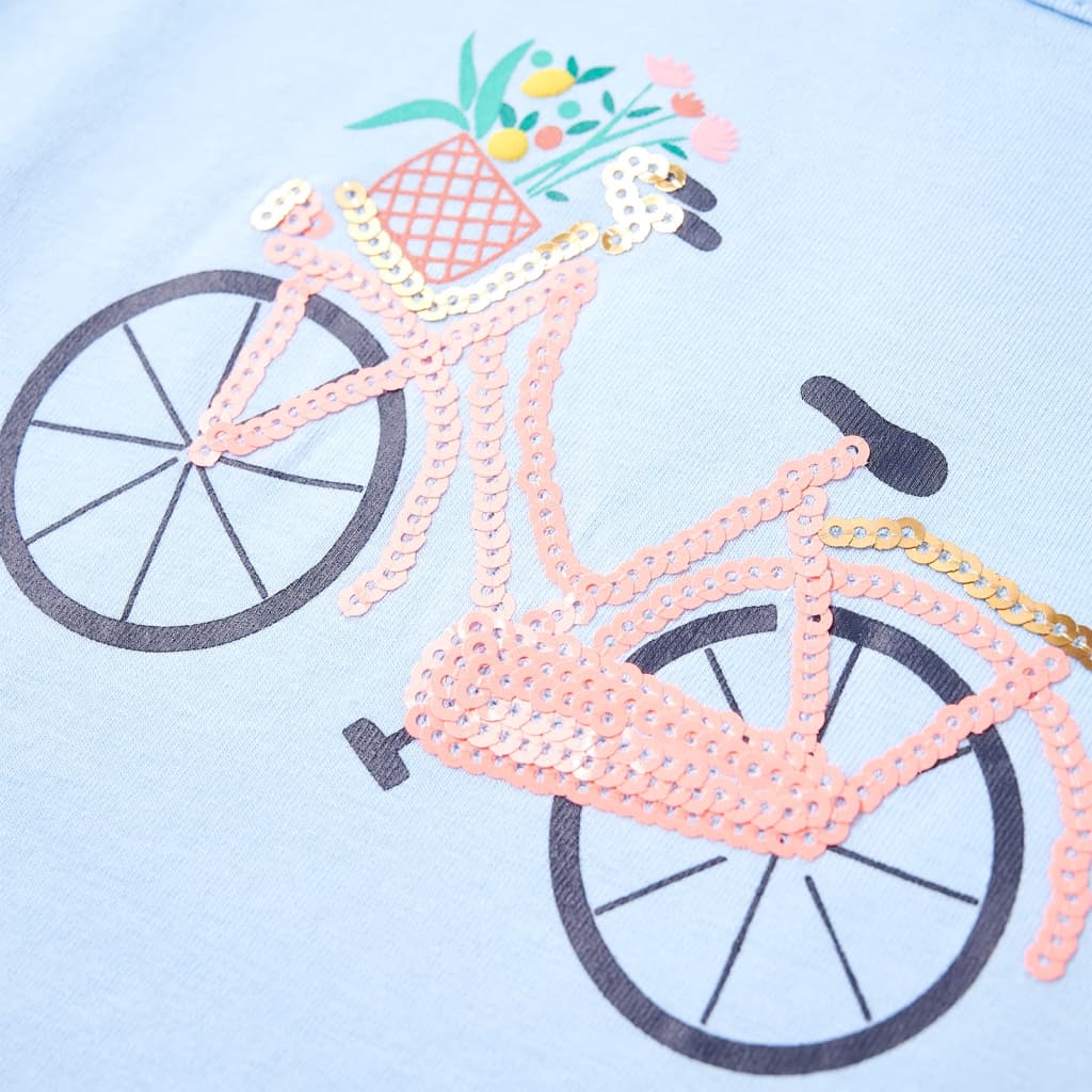 Kinder-T-Shirt Hellblau 116