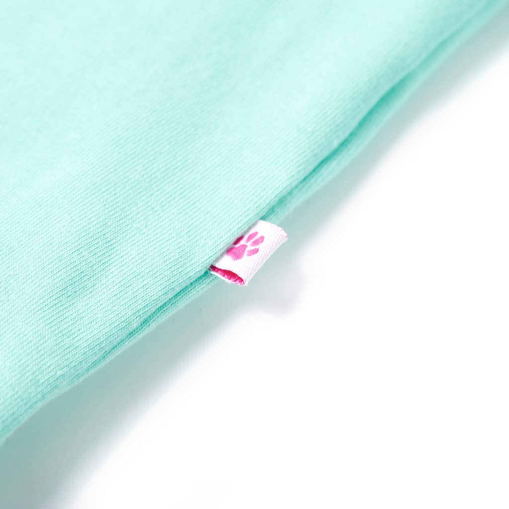 Kinder-T-Shirt Helles Minzgrün 104