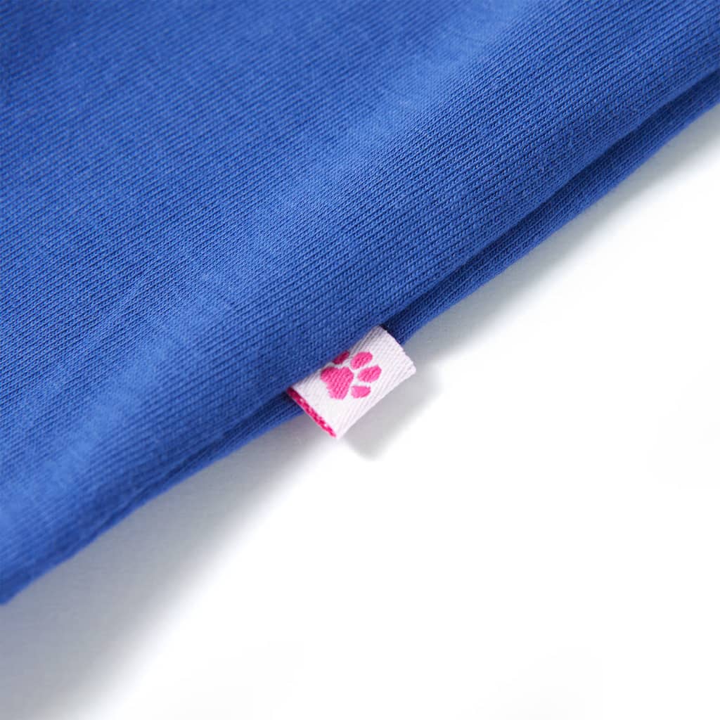 Kinder-T-Shirt Kobaltblau 128