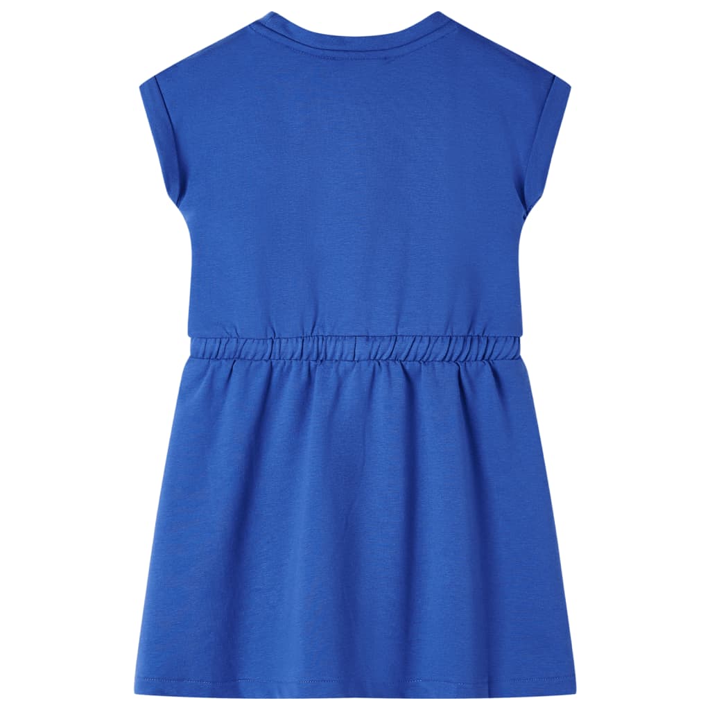 Kinderkleid mit Kordelzug Kobaltblau 92