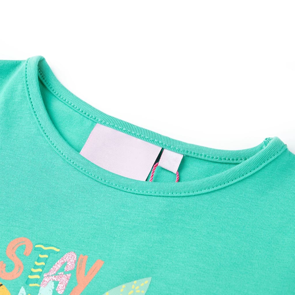 Kinder-T-Shirt Minzgrün 128