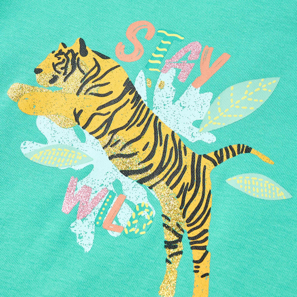 Kinder-T-Shirt Minzgrün 128