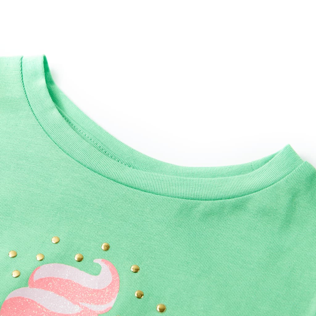 Kinder-T-Shirt Hellgrün 128
