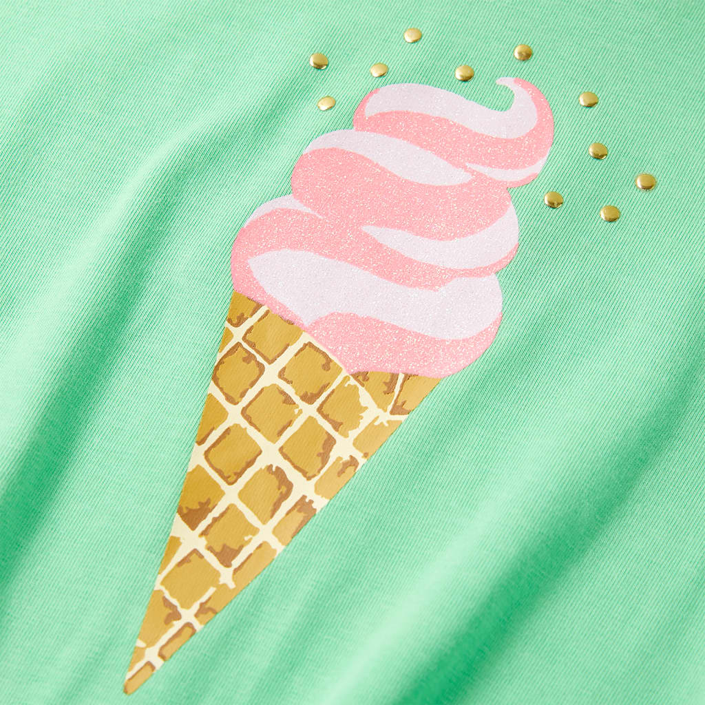 Kinder-T-Shirt Hellgrün 128