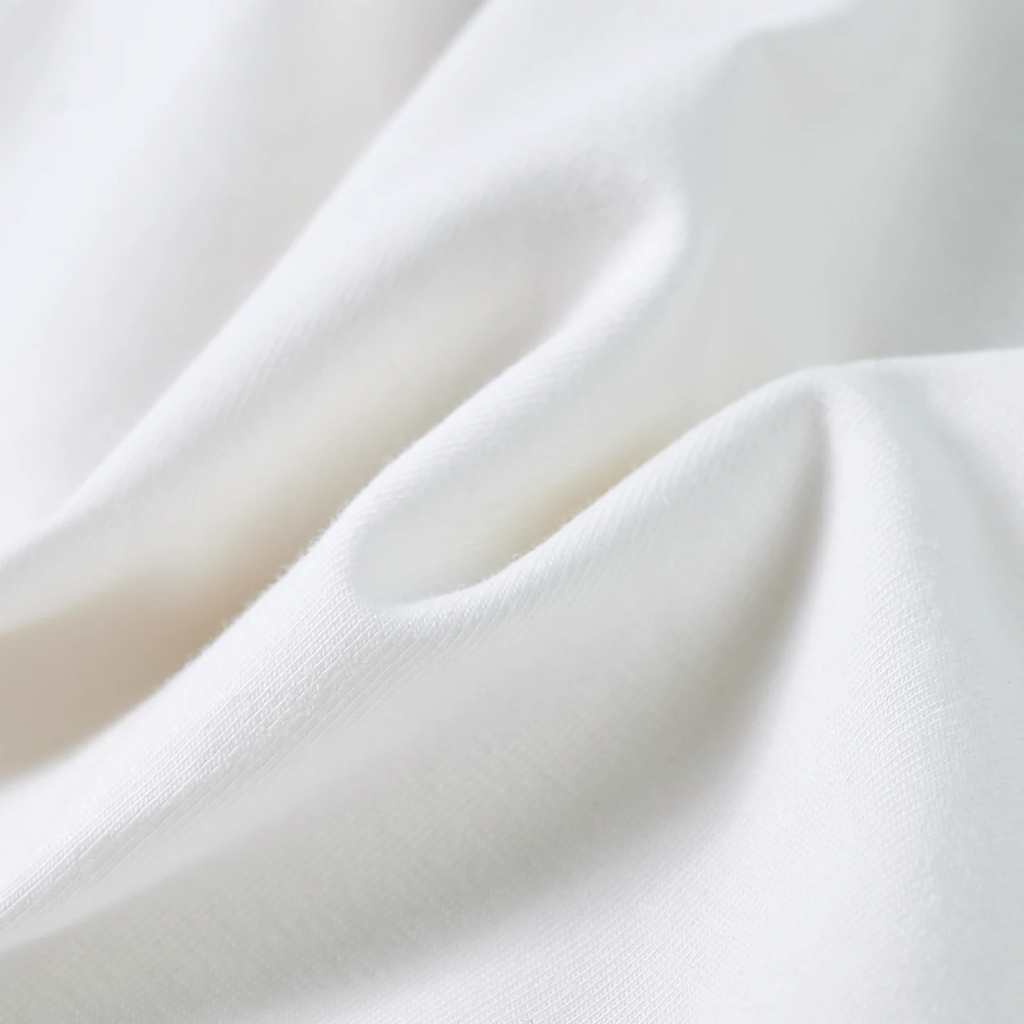 Kinder-T-Shirt mit Rüschenärmeln Ecru 104