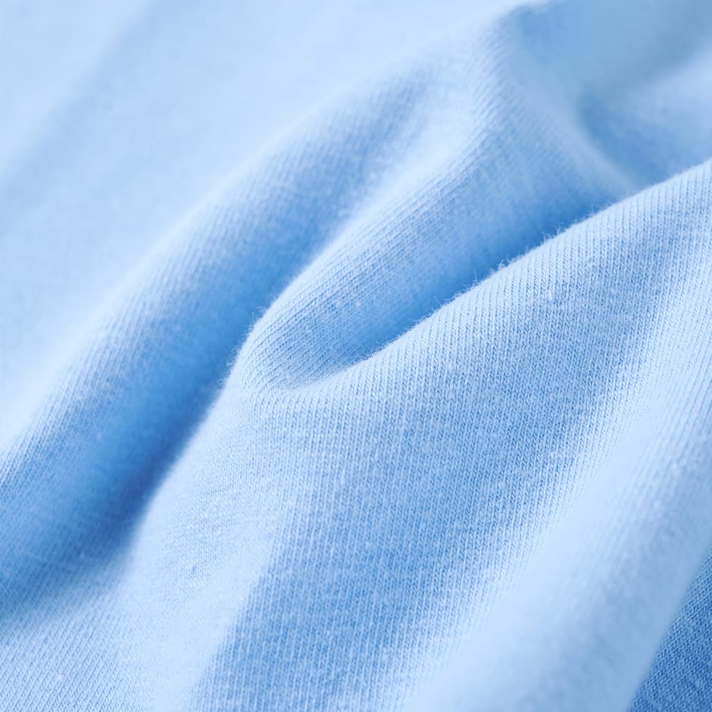 Kinder-T-Shirt mit Rüschenärmeln Hellblau 104