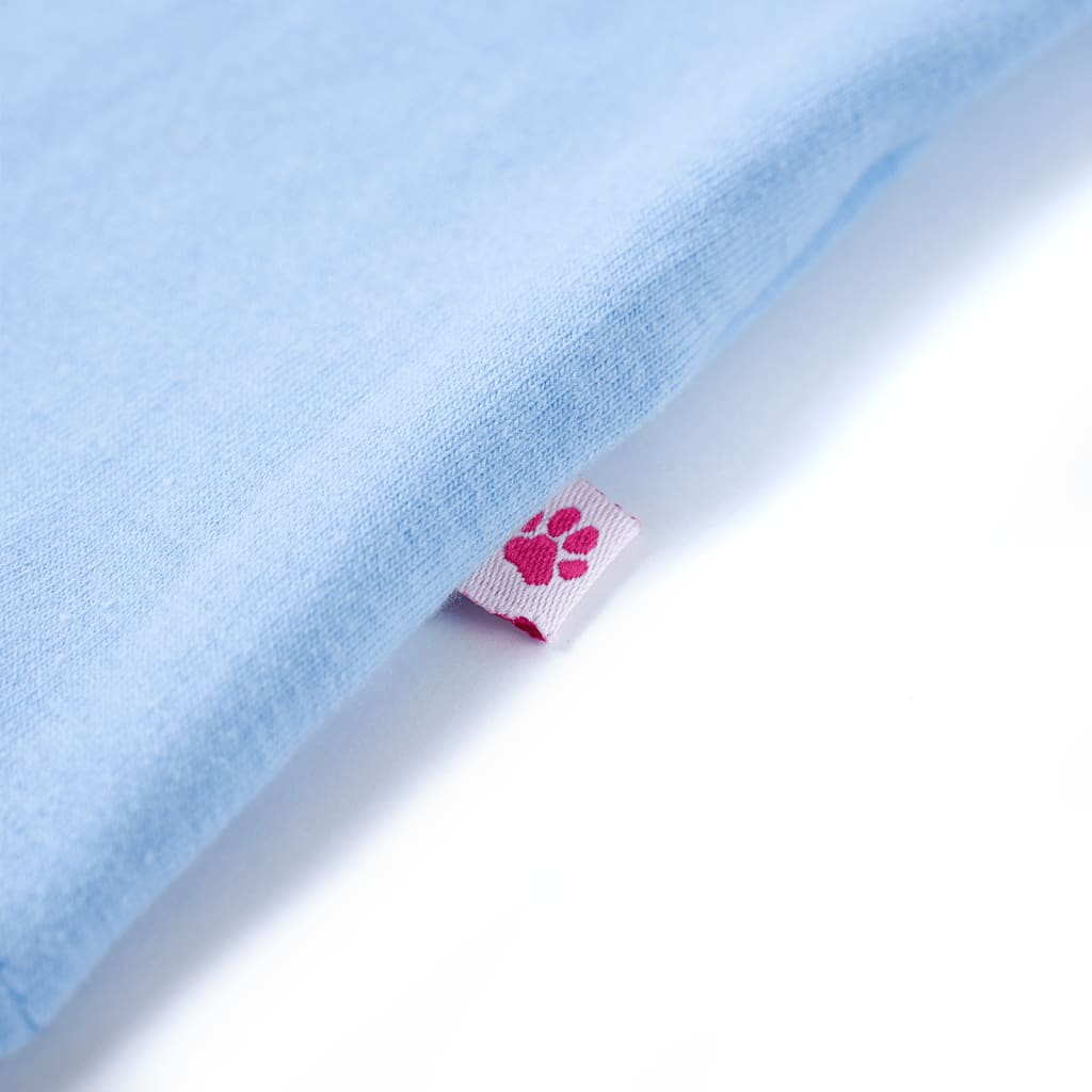 Kinder-T-Shirt mit Rüschenärmeln Hellblau 128
