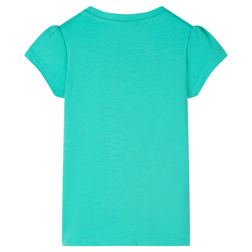 Kinder-T-Shirt Minzgrün 128