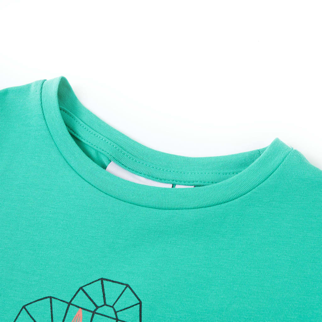 Kinder-T-Shirt Minzgrün 128
