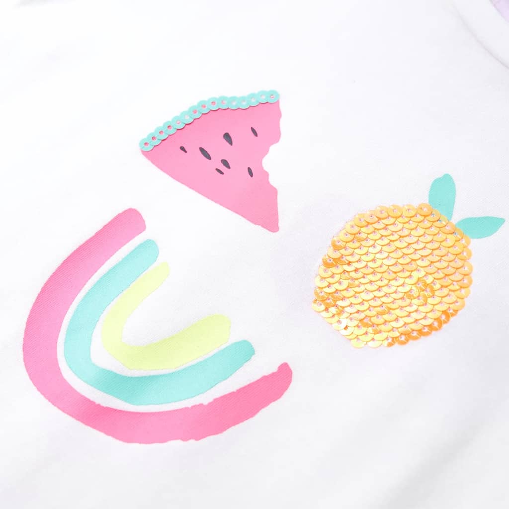 Kinder-T-Shirt Ecru 128