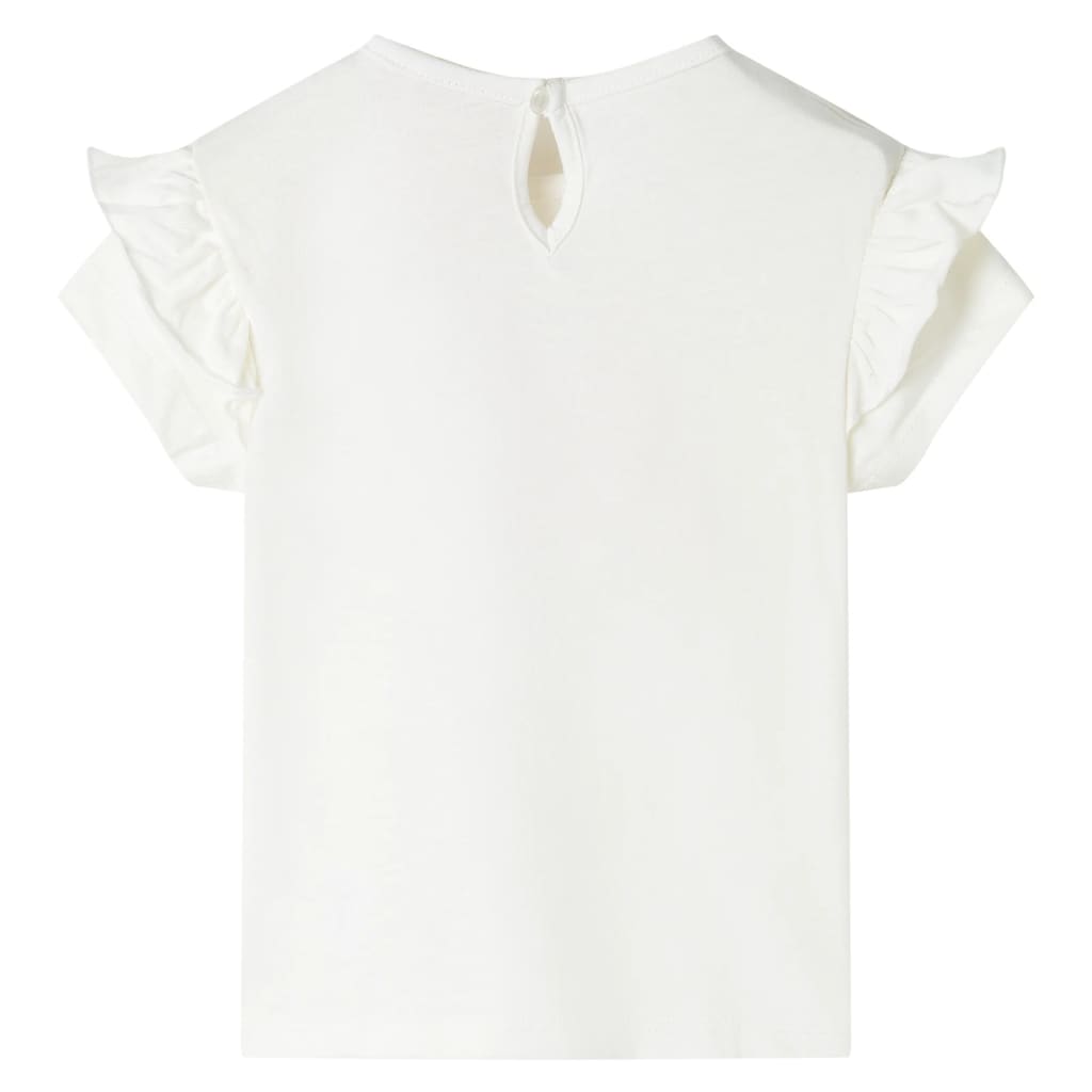 Kinder-T-Shirt Ecru 140