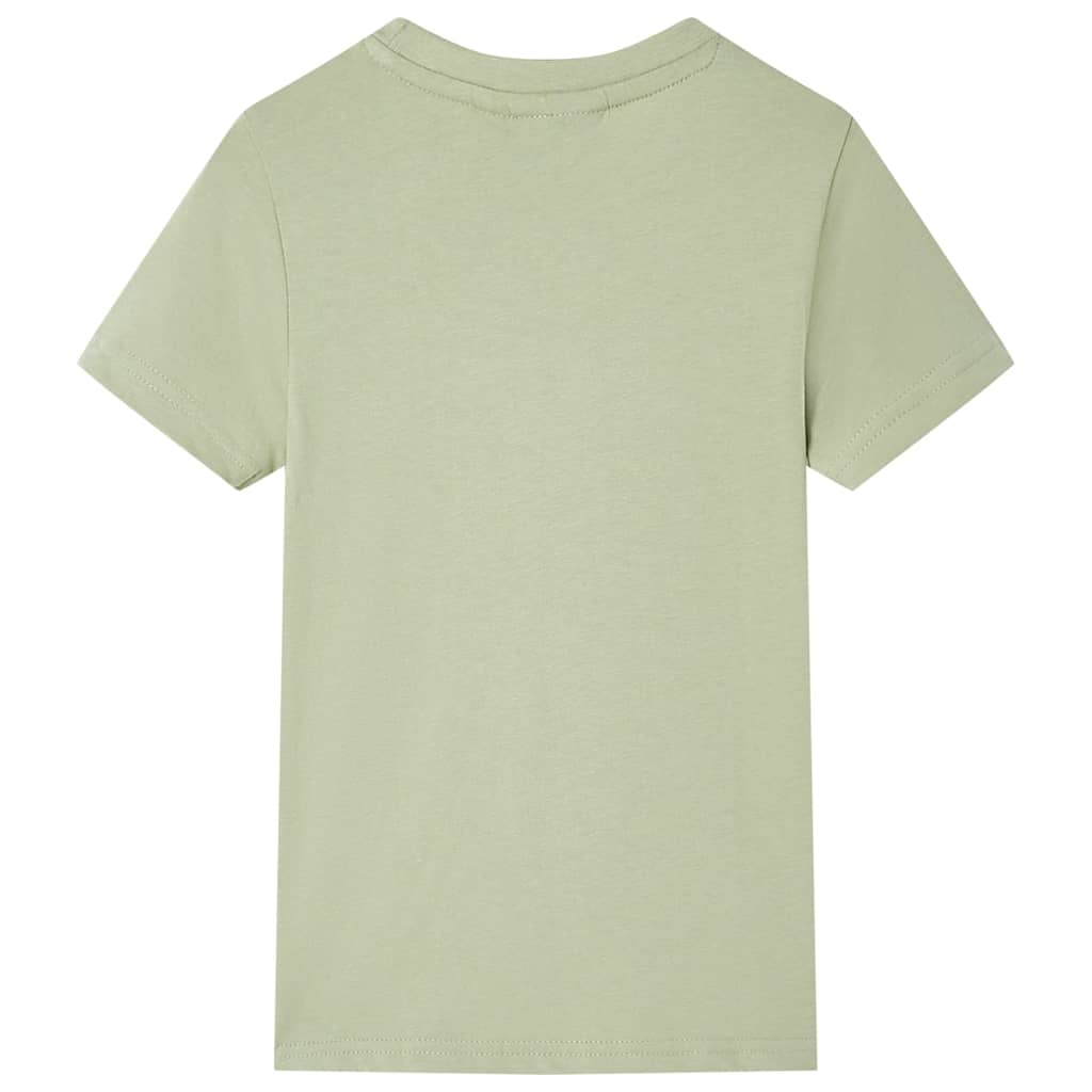 Kinder-Kurzarmshirt Hellkhaki 140