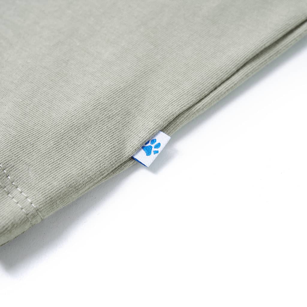 Kinder-T-Shirt Helles Khaki 128