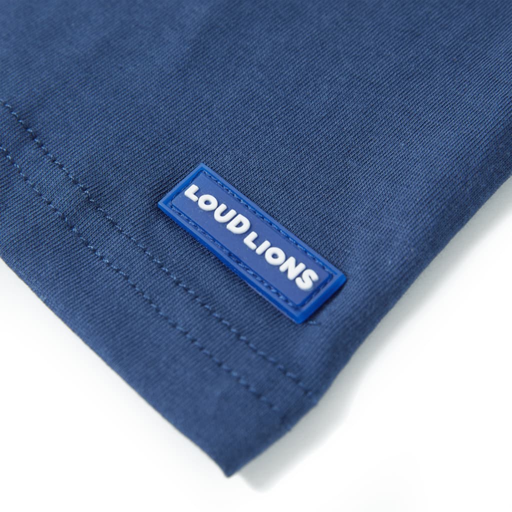Kinder-T-Shirt Dunkelblau 140