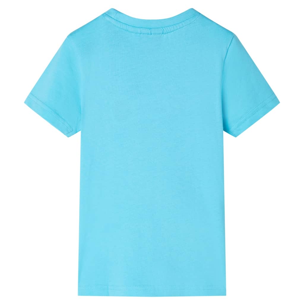 Kinder-T-Shirt Aquablau 116