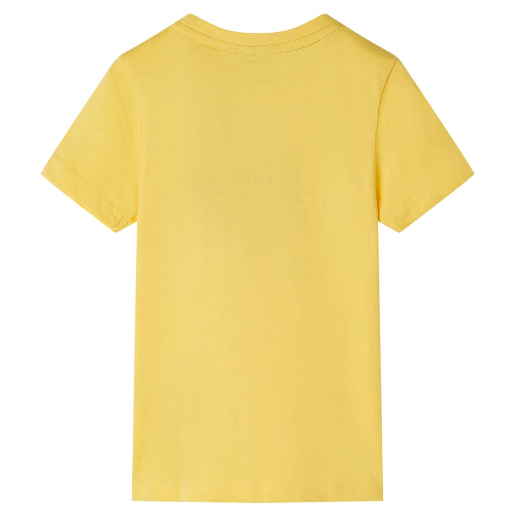 Kinder-Kurzarmshirt Helles Ocker 92
