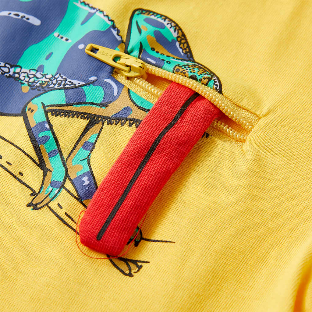 Kinder-Kurzarmshirt Helles Ocker 92