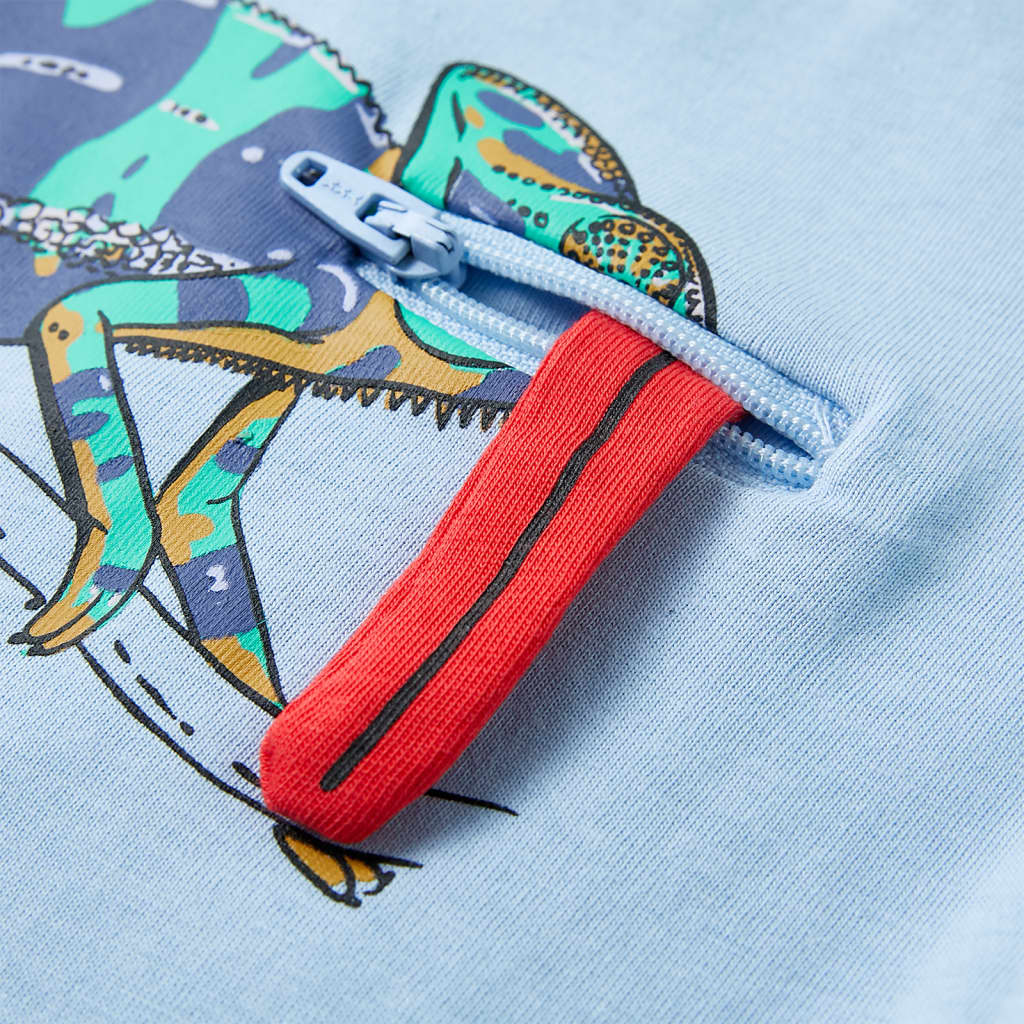 Kinder-Kurzarmshirt Hellblau 92