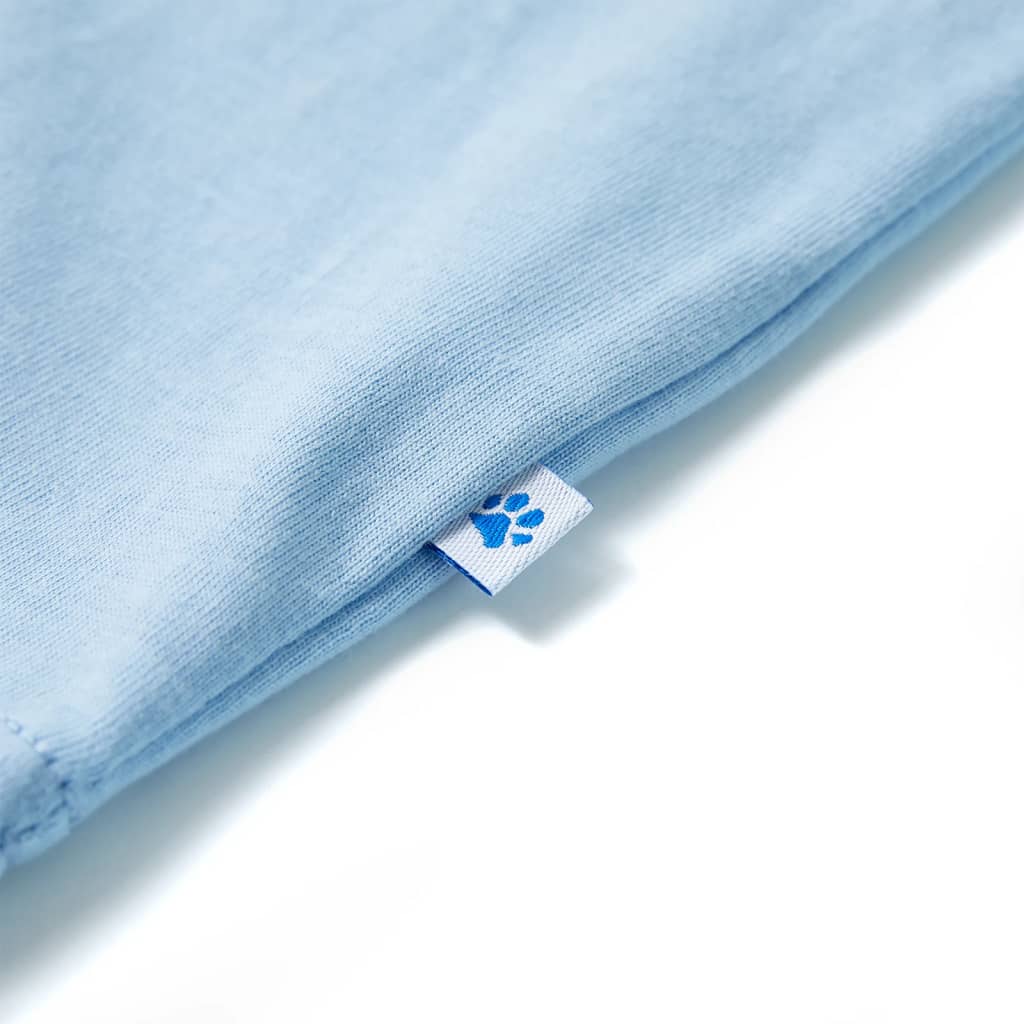 Kinder-Kurzarmshirt Hellblau 92