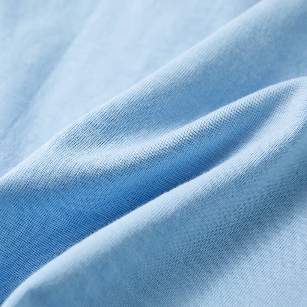 Kinder-Kurzarmshirt Hellblau 92