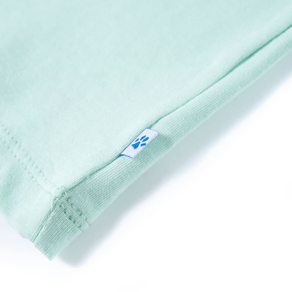 Kinder-T-Shirt Helles Minzgrün 116