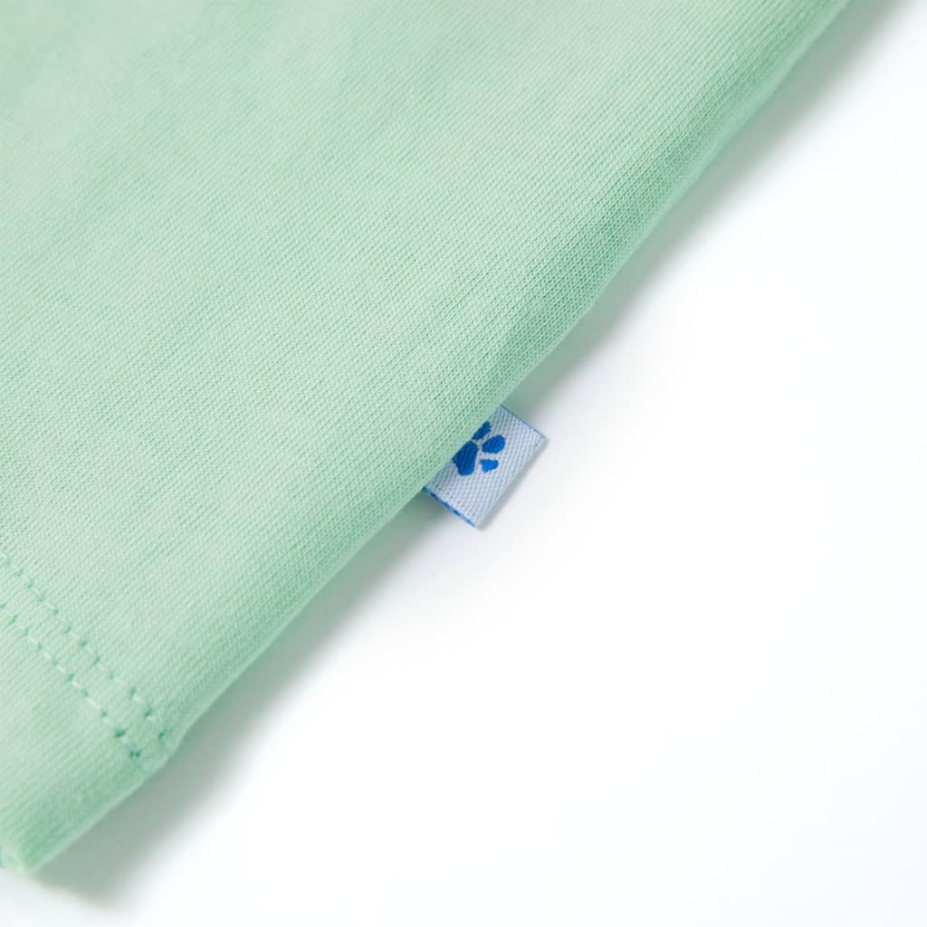 Kinder-Kurzarmshirt Hellgrün 92