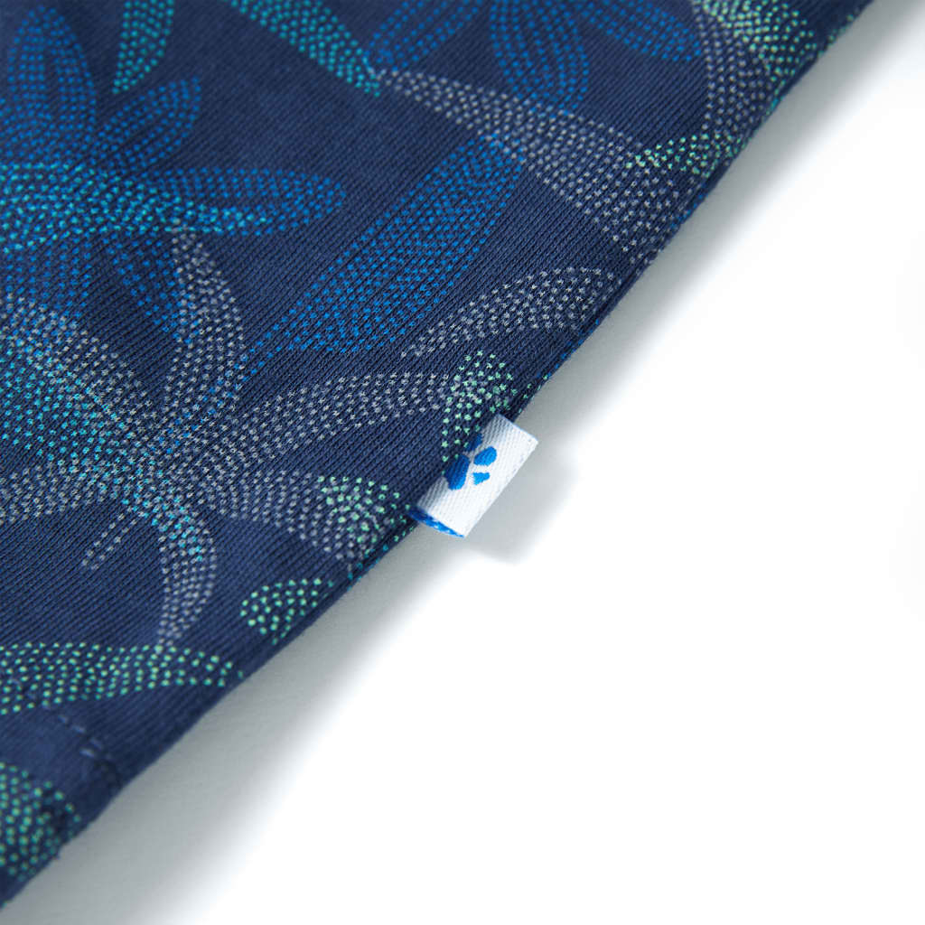 Kinder-T-Shirt Marineblau 128