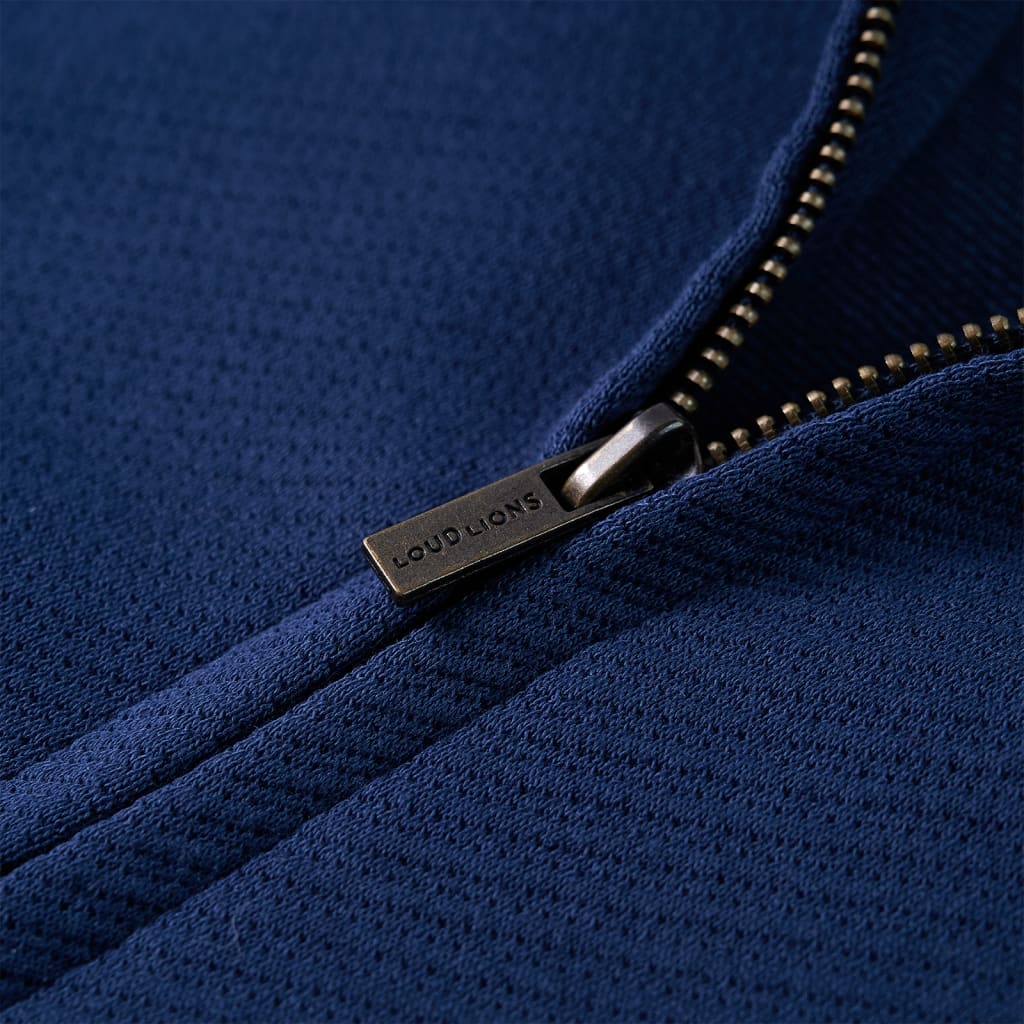 Kinder-Sweatshirt mit Reißverschluss Marineblau 104