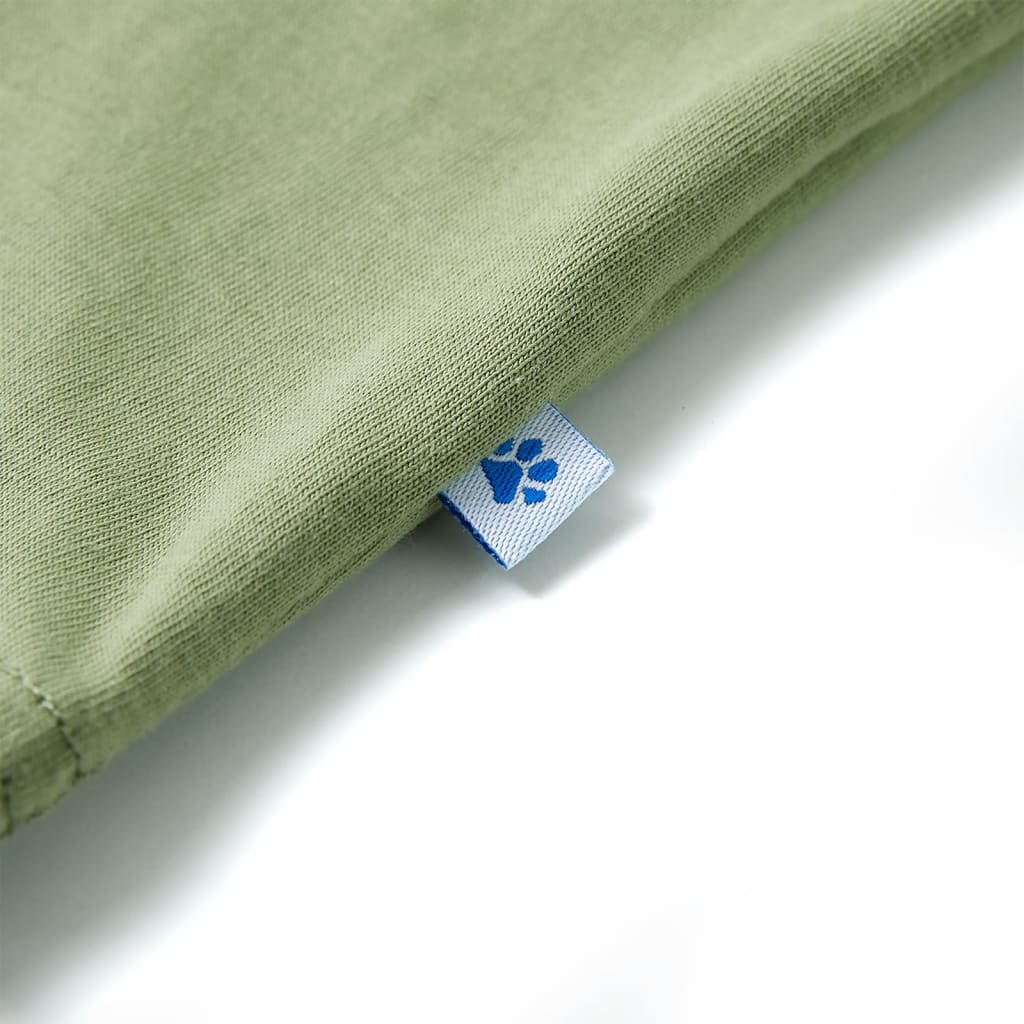 Kinder-Kurzarmshirt Hellkhaki 140
