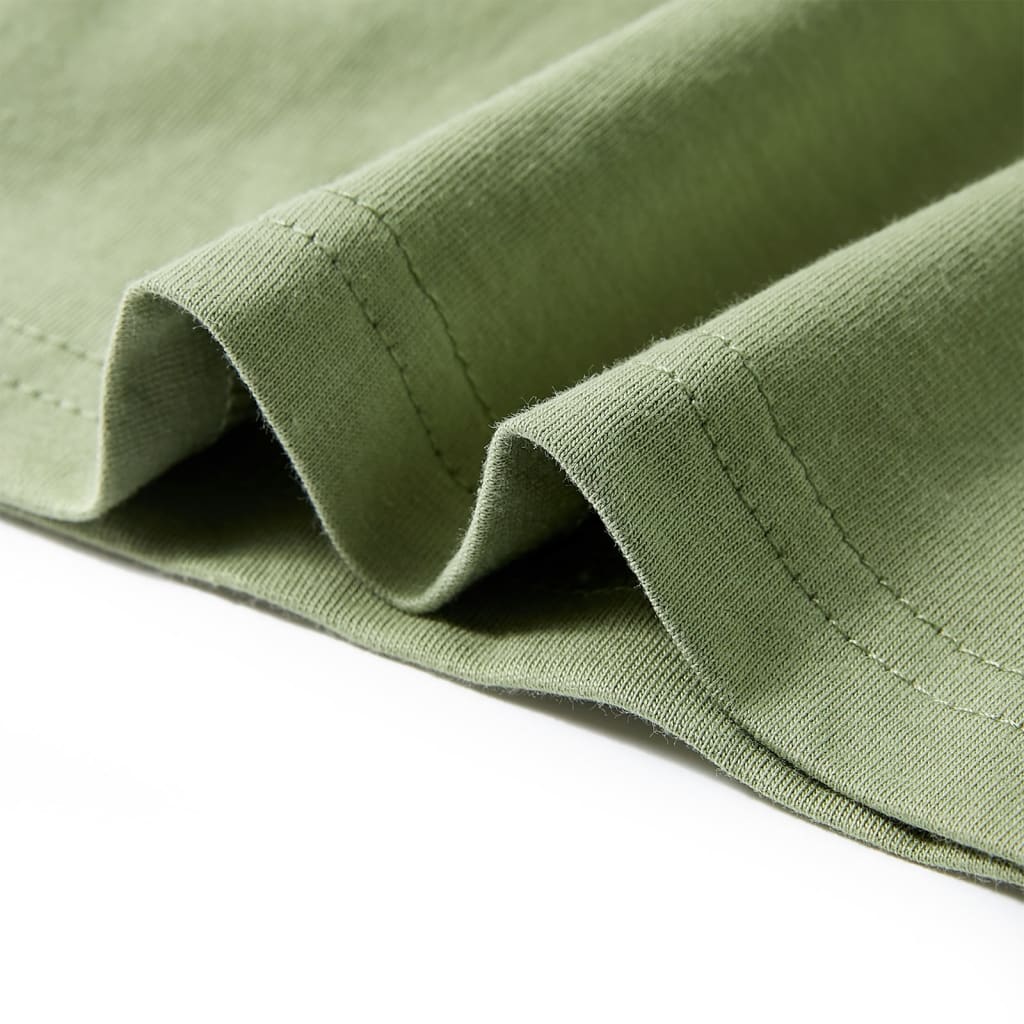 Kinder-Kurzarmshirt Hellkhaki 140