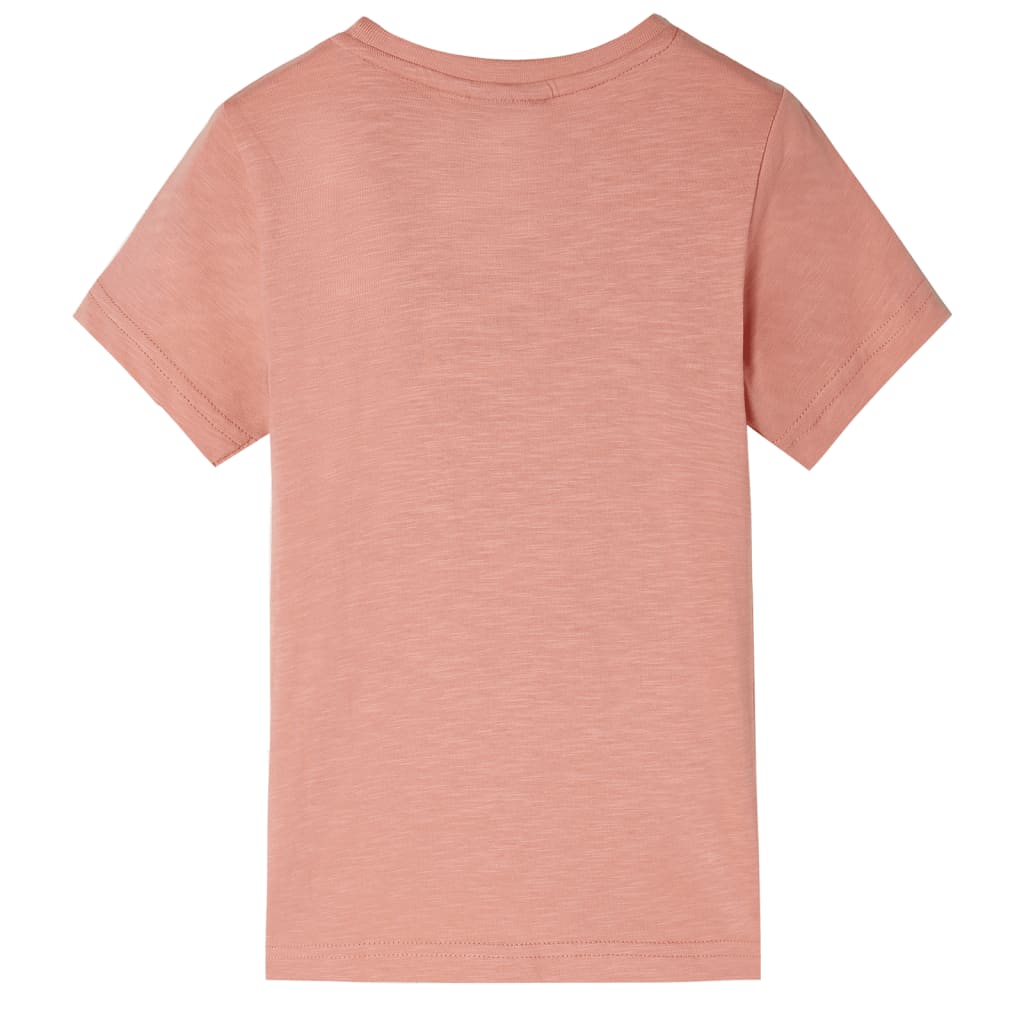 Kinder-Kurzarmshirt Hellorange 128