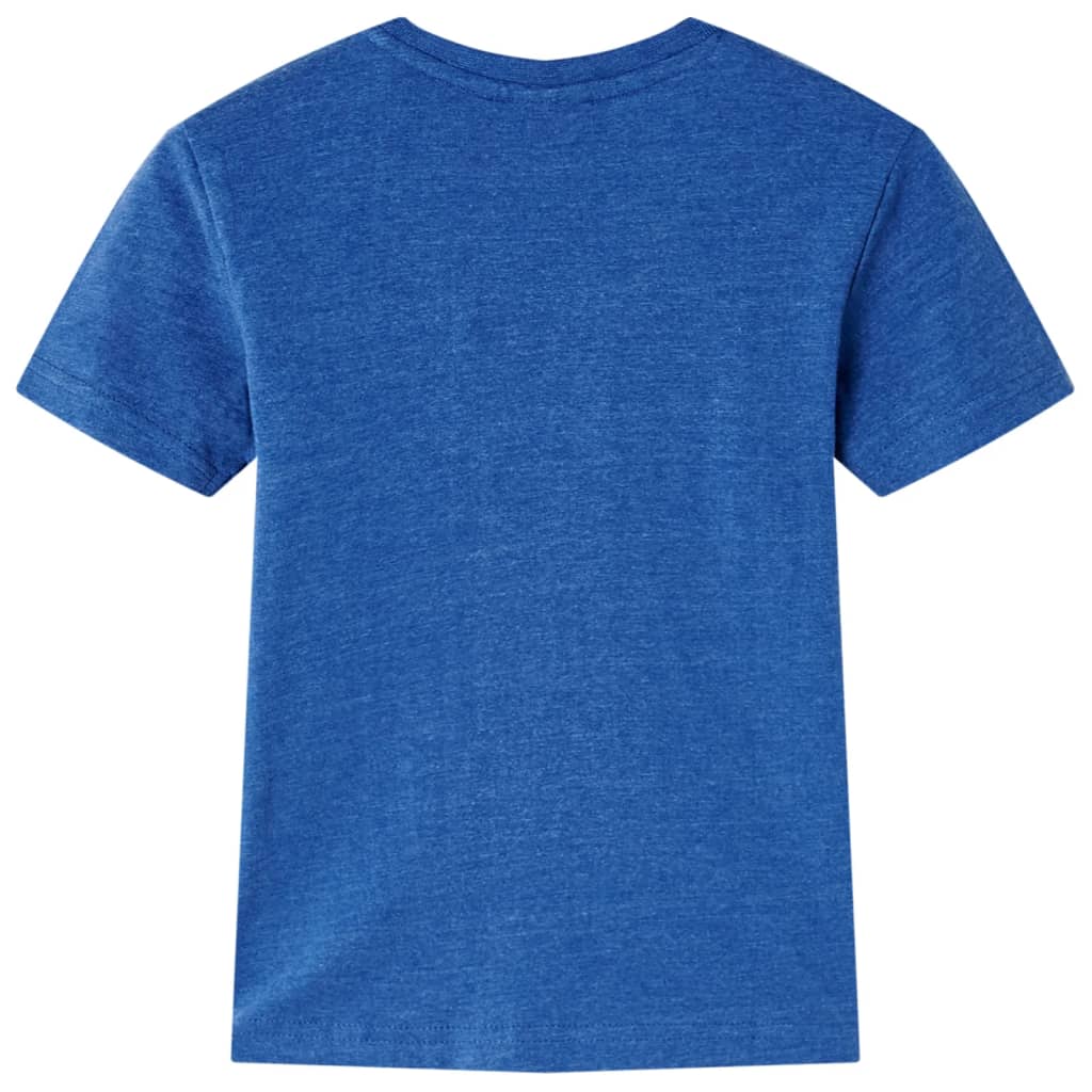 Kinder-T-Shirt Dunkelblau Melange 116