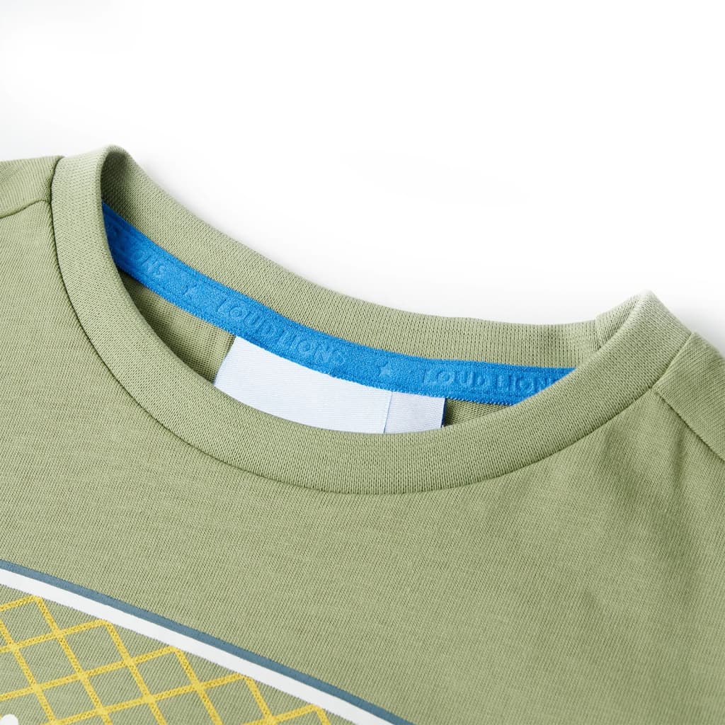 Kinder-T-Shirt Helles Khaki 104