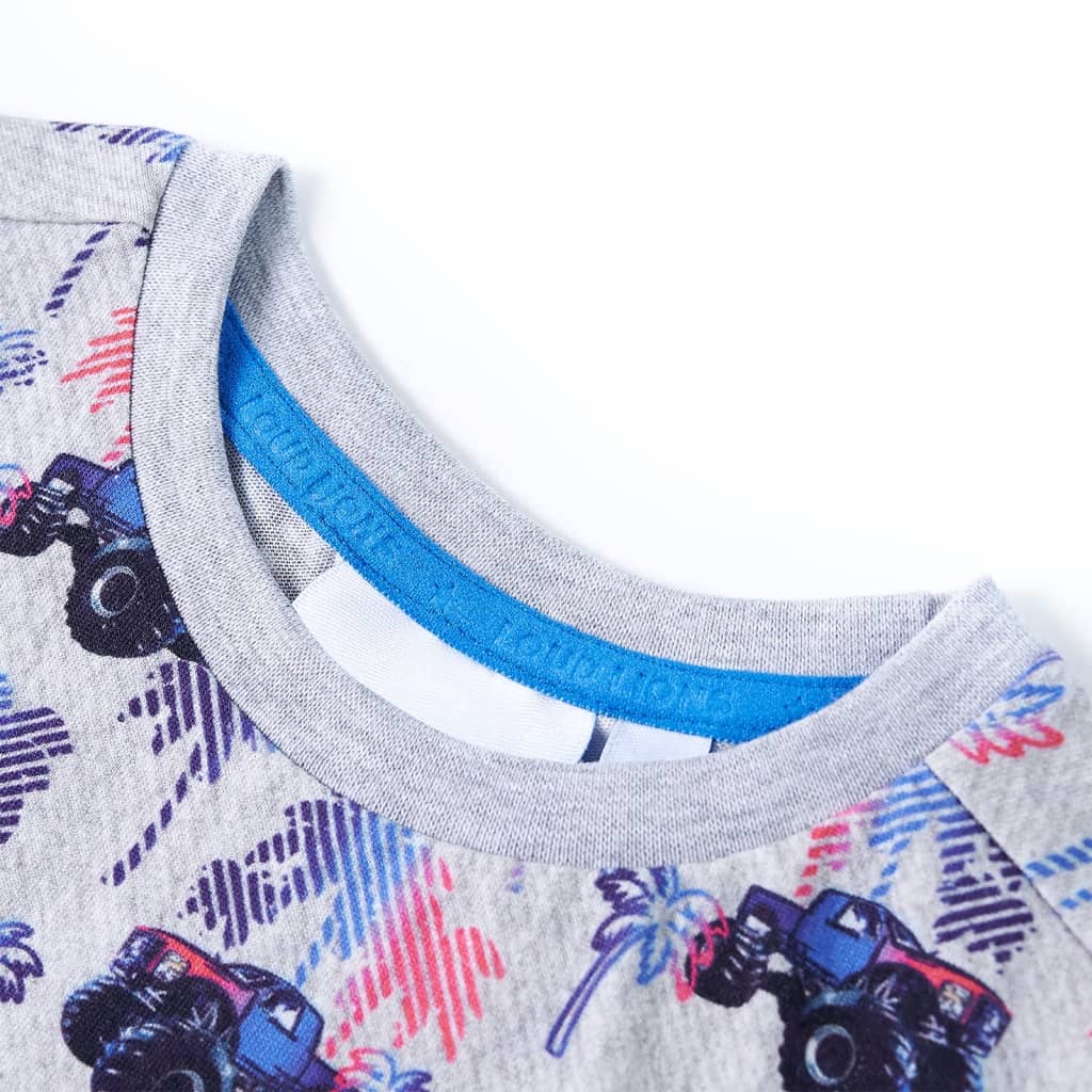 Kinder-T-Shirt Grau Melange 104