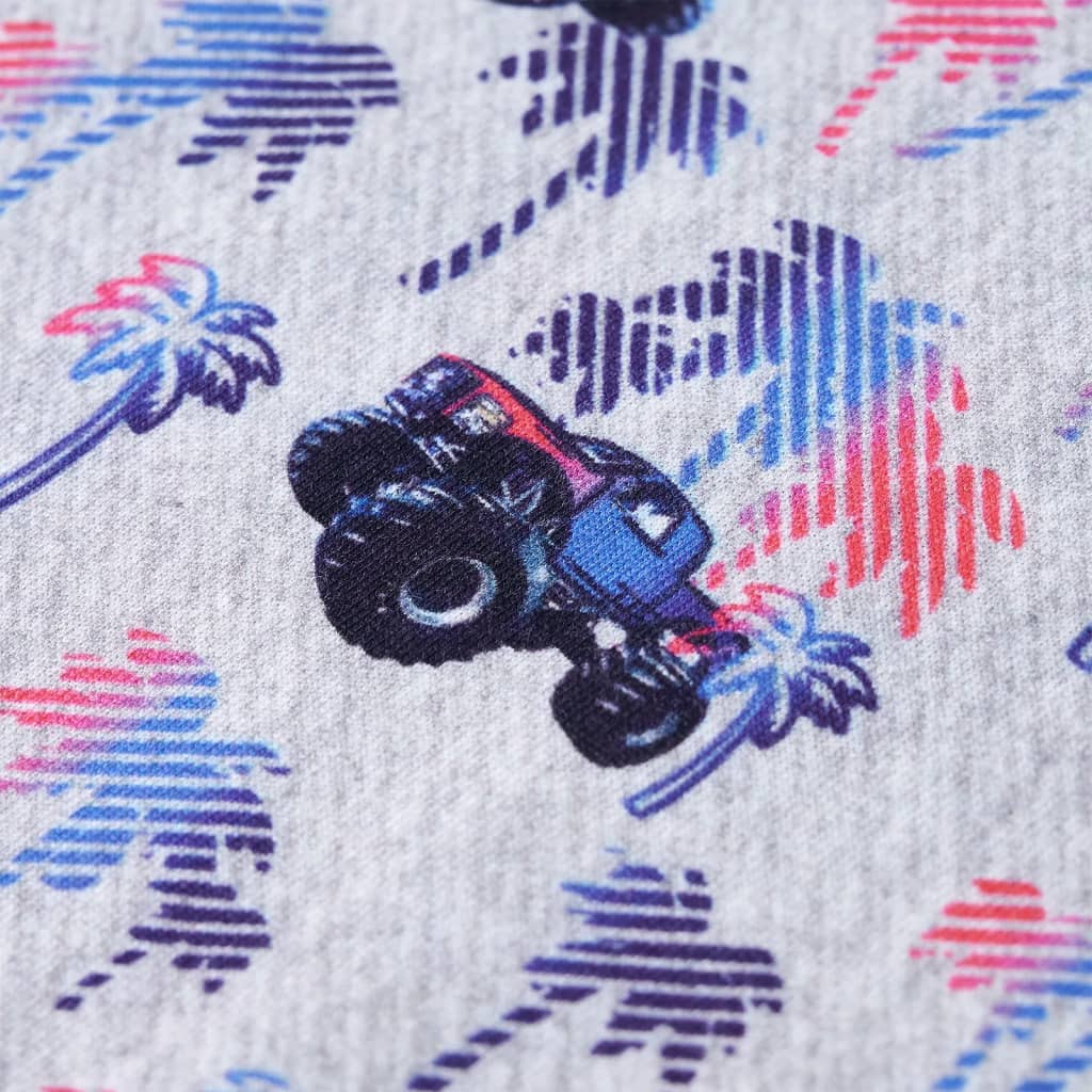 Kinder-T-Shirt Grau Melange 104