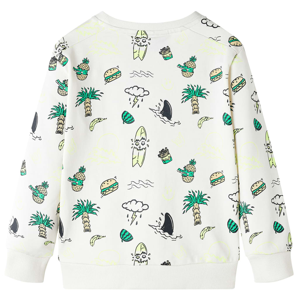 Kinder-Sweatshirt Helles Ecru 92