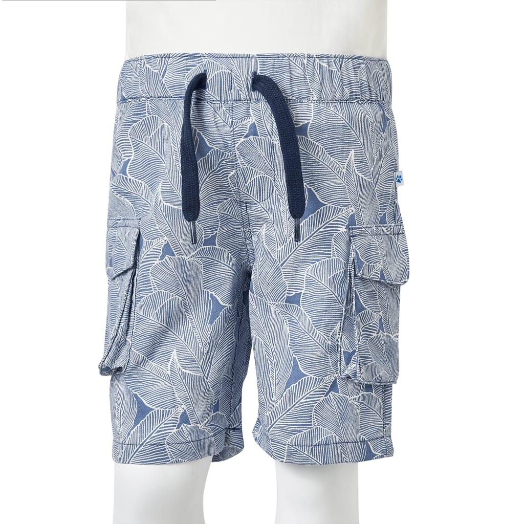 Kindershorts mit Kordelzug Dunkelblau 128