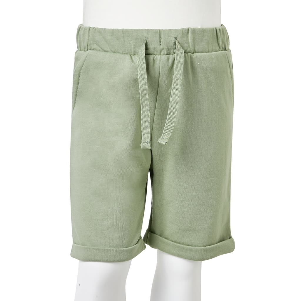 Kindershorts mit Kordelzug Helles Khaki 140
