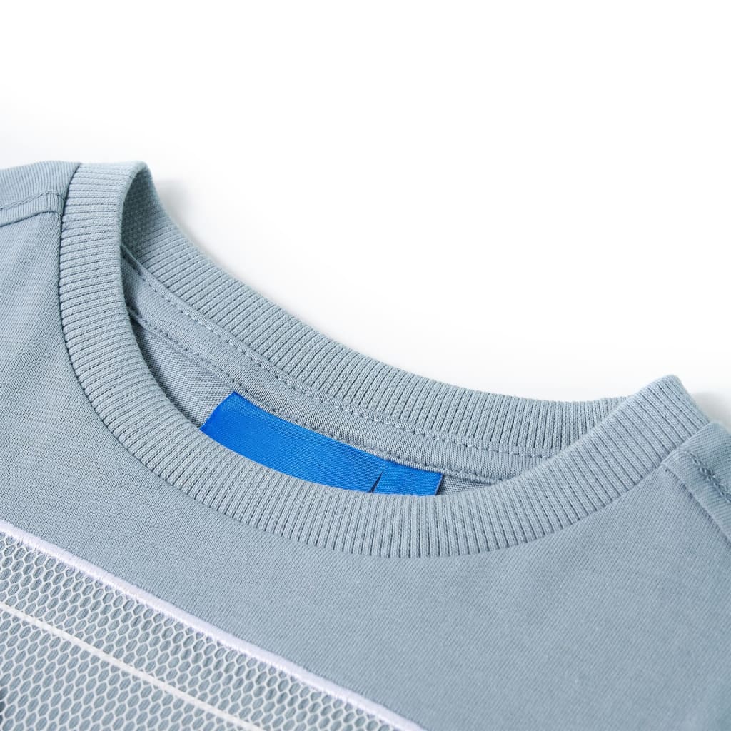 Kinder-Langarmshirt Hellblau 128