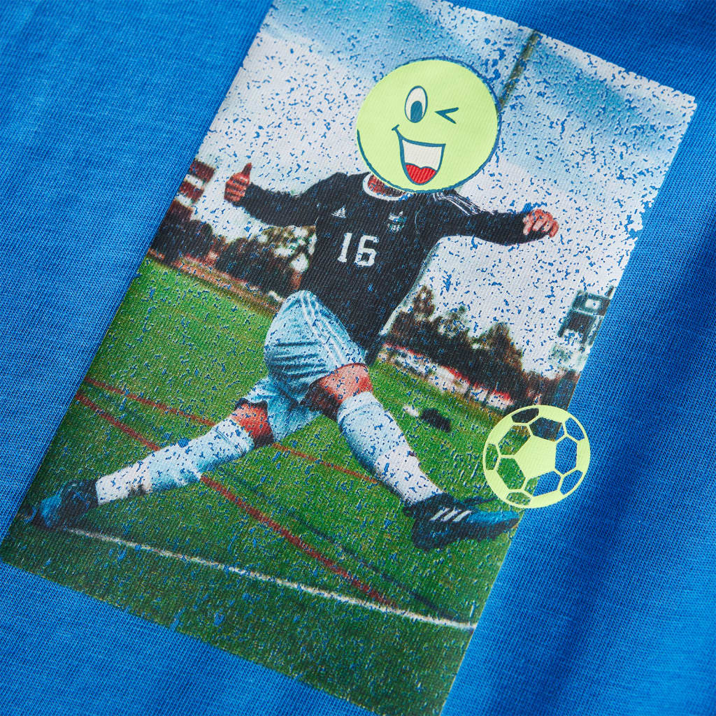 Kinder-Langarmshirt Kobaltblau 92