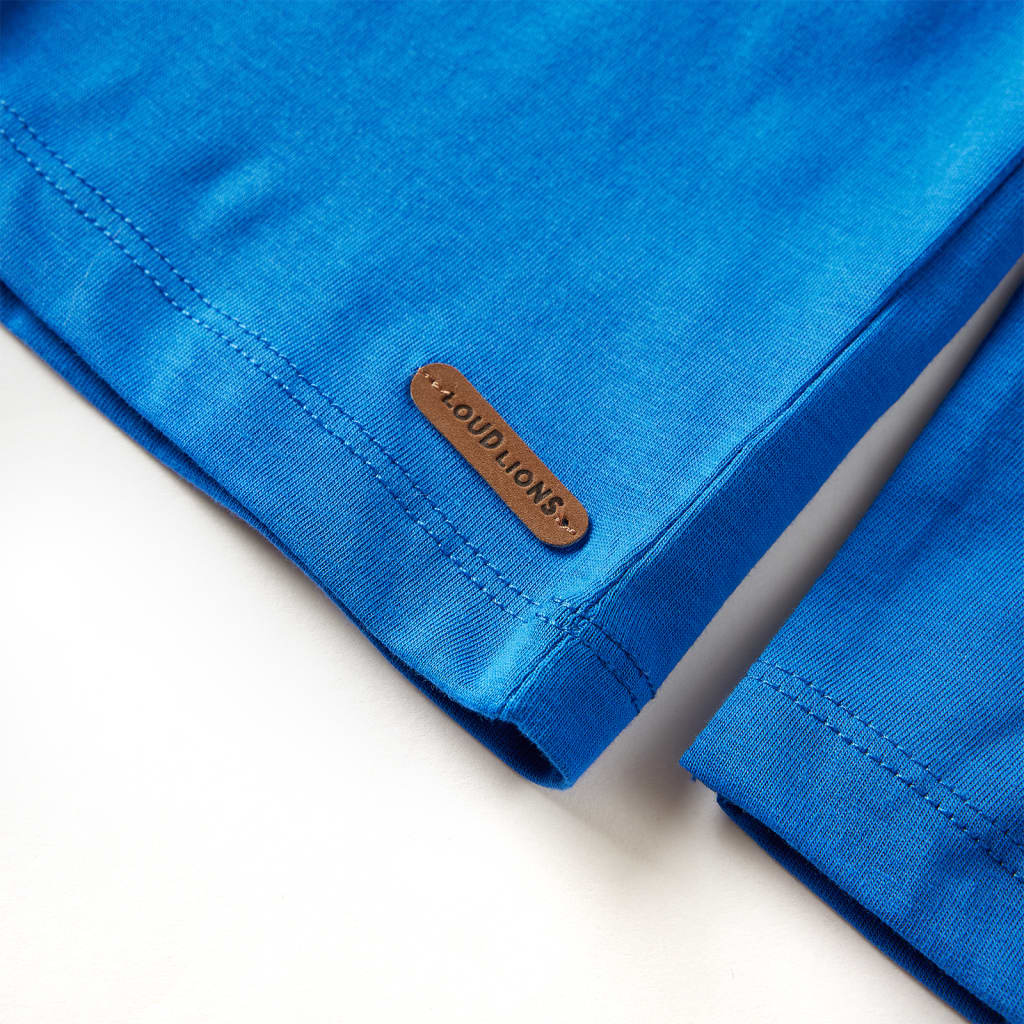 Kinder-Langarmshirt Kobaltblau 92