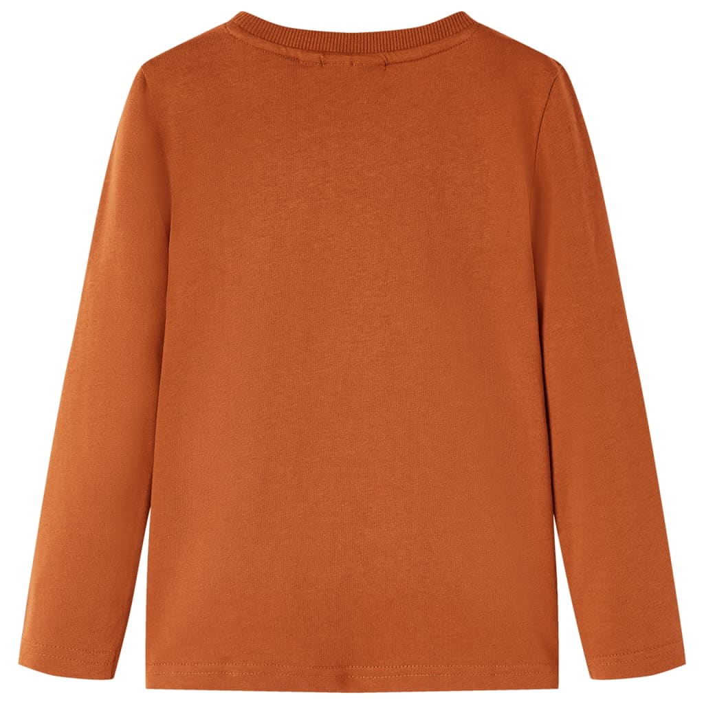 Kinder-Langarmshirt Dunkelorange 104