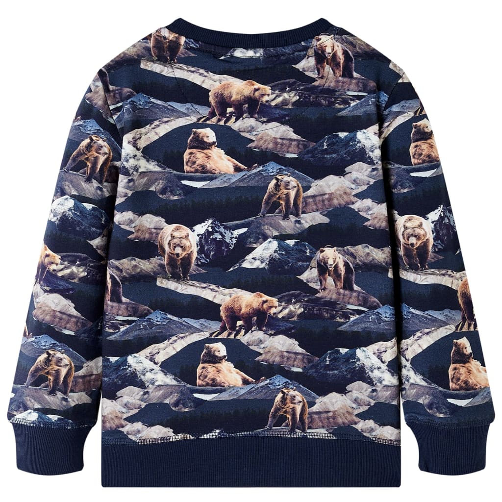 Kinder-Sweatshirt Marineblau 104