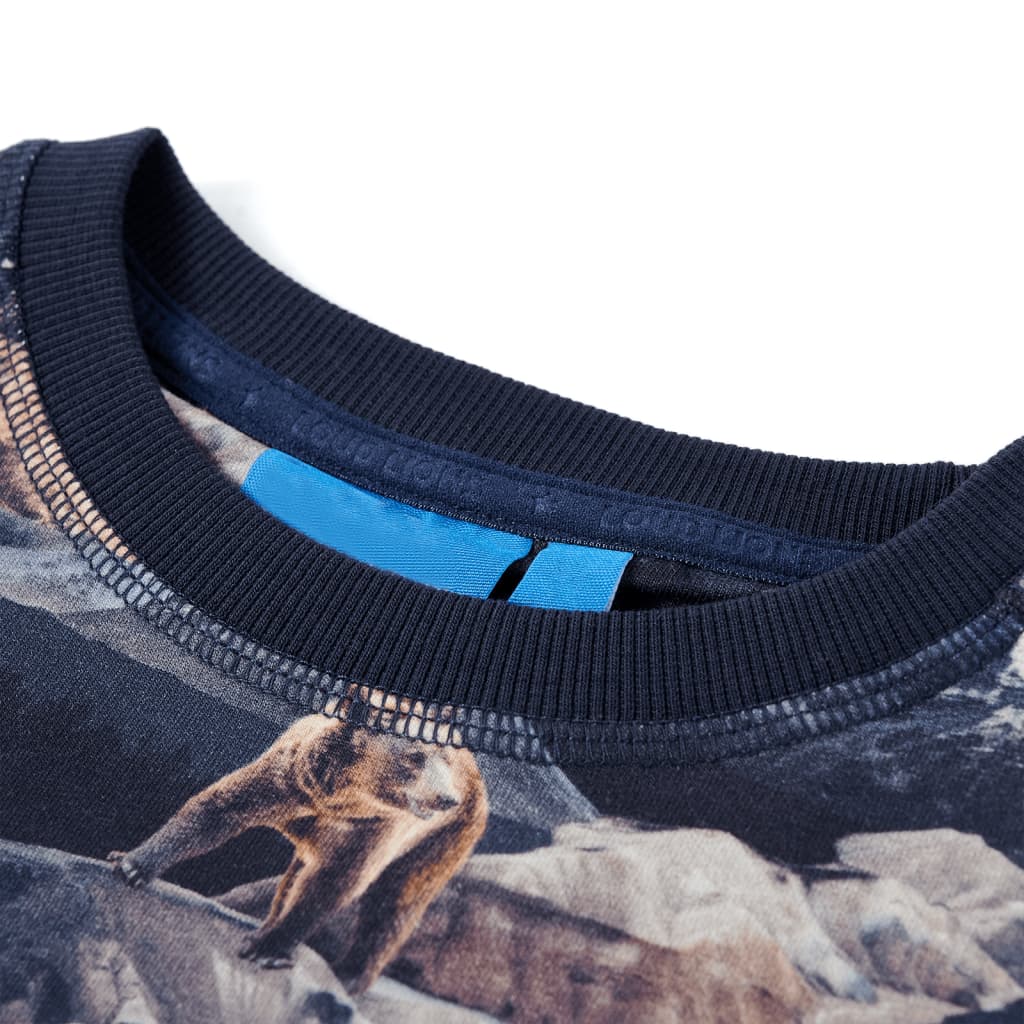 Kinder-Sweatshirt Marineblau 104