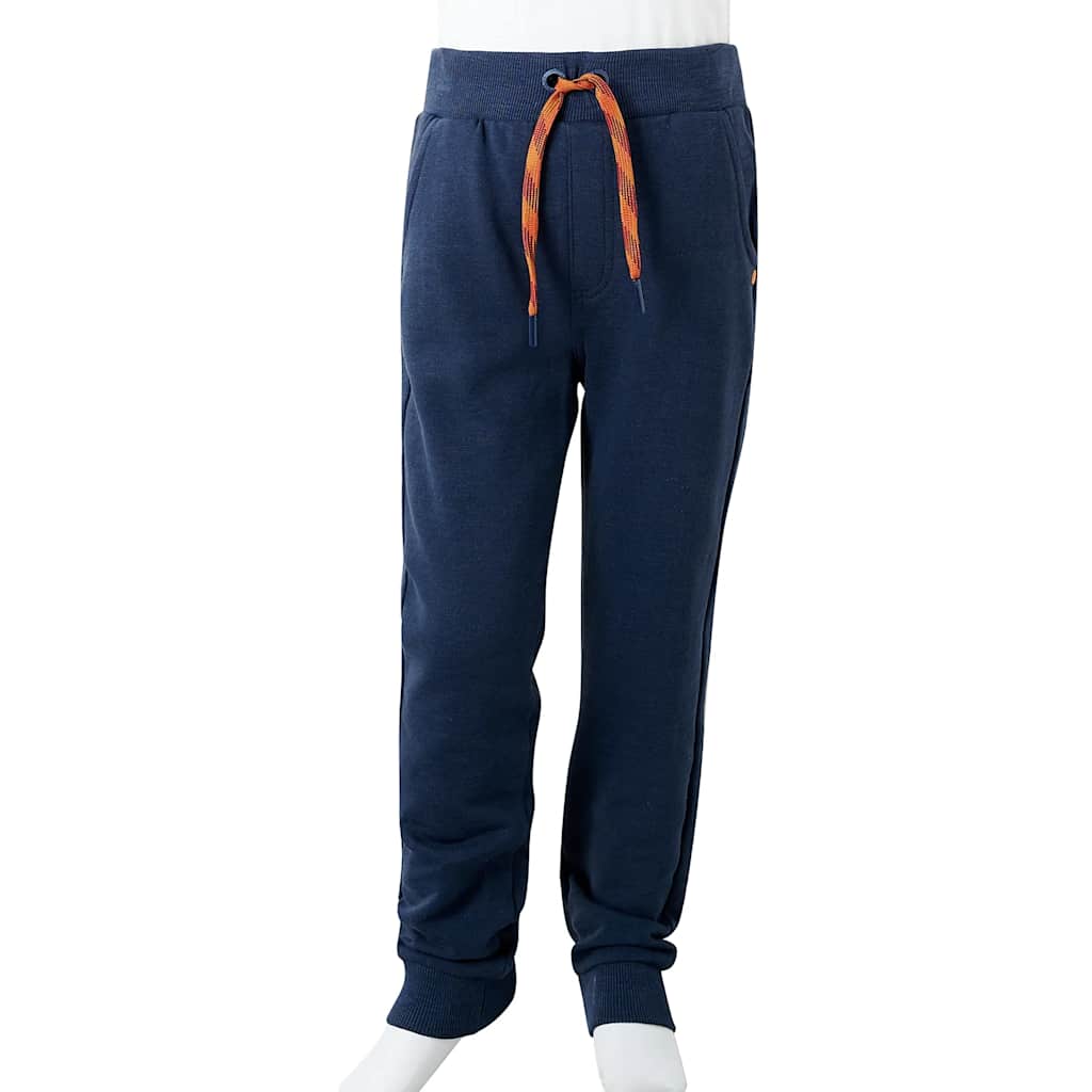 Kinder-Trainingshose Marineblau Melange 128