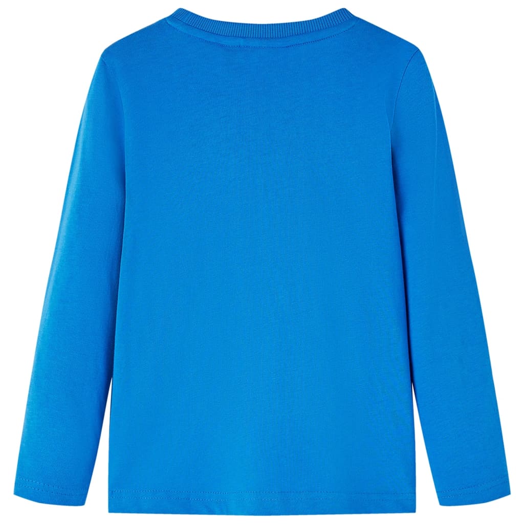 Kinder-Langarmshirt Kobaltblau 116