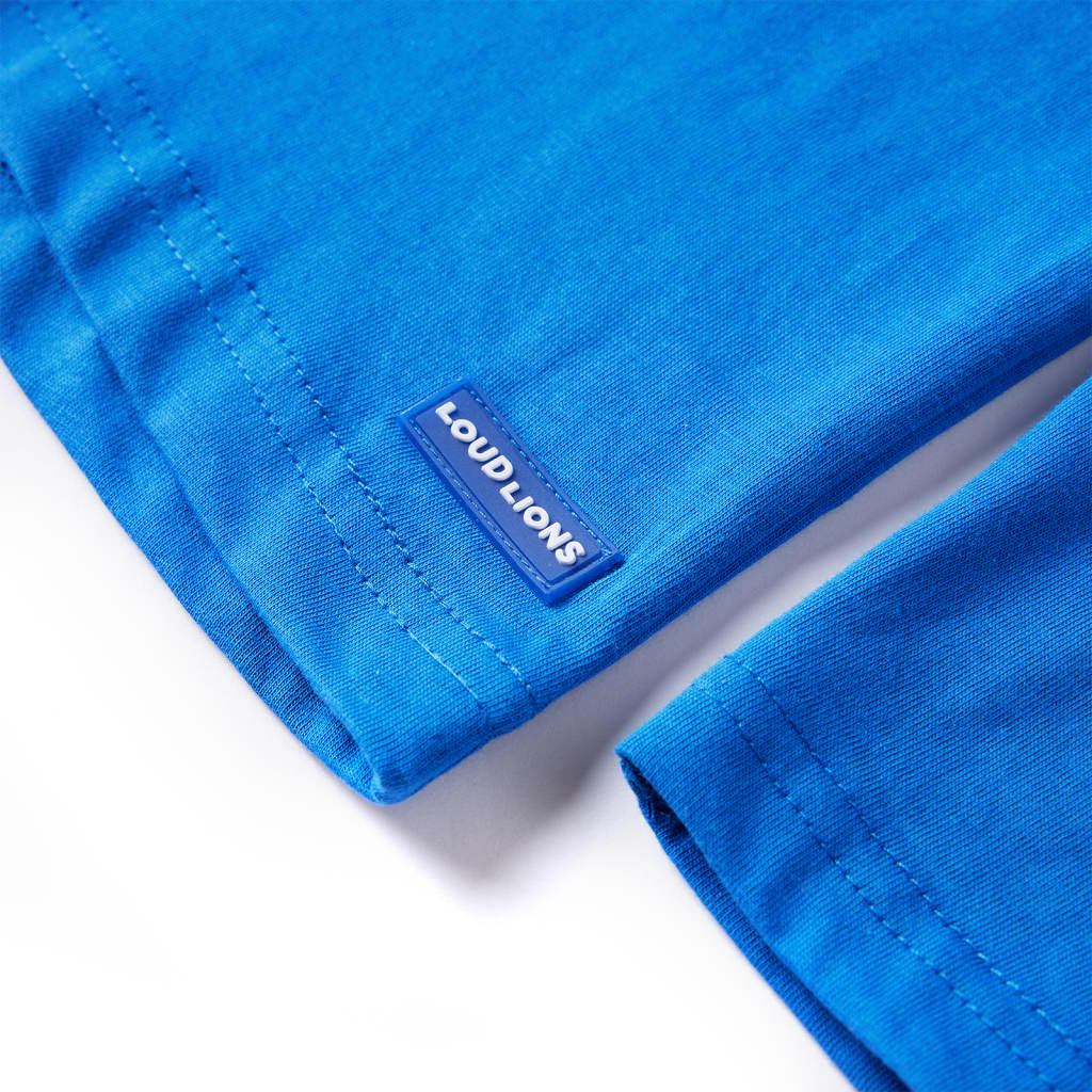 Kinder-Langarmshirt Kobaltblau 116