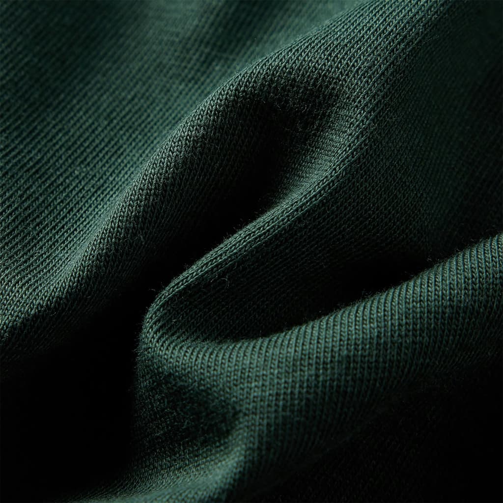 Kinder-Langarmshirt Dunkelgrün 92