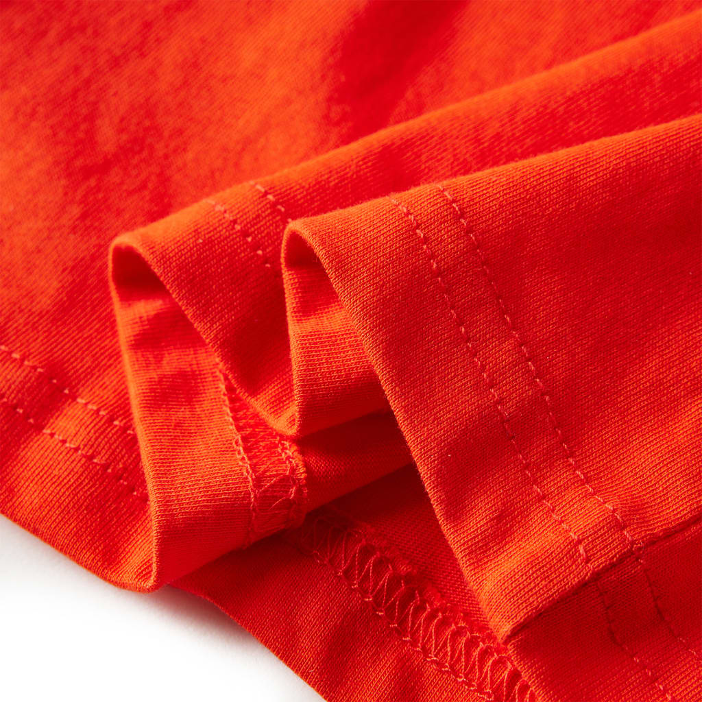 Kinder-Langarmshirt Hellorange 128