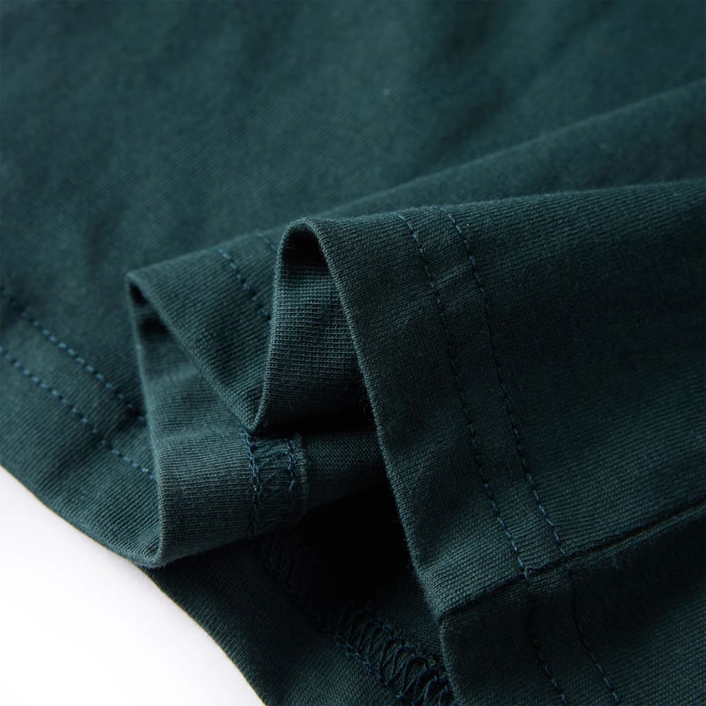 Kinder-Langarmshirt Dunkelgrün 128